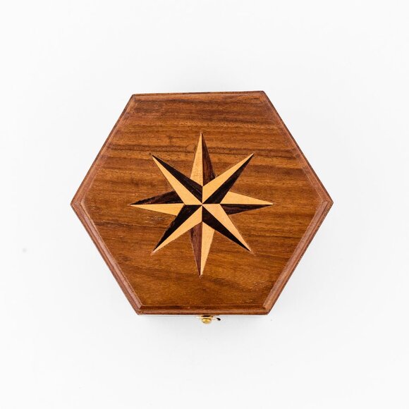 Magnetic Brass Gilbert Compass with Wood Box 3 Inch Heavy Duty for Navigational - Picture 14 of 17